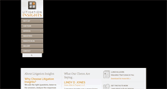 Desktop Screenshot of litigationinsights.com